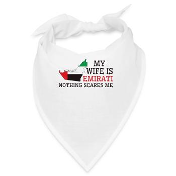 Nichts macht mir Angst Emirati Ehefrau Vereinigte - Bandana - Weiß - Vorne