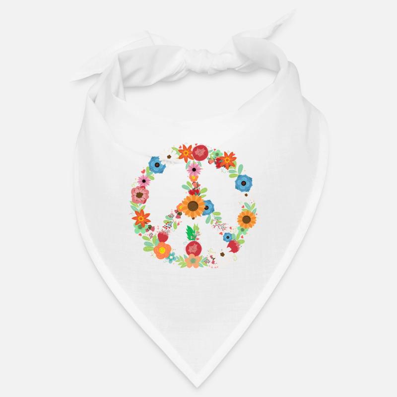 Blumenstrauß Friedenszeichen Botanischer Bandana