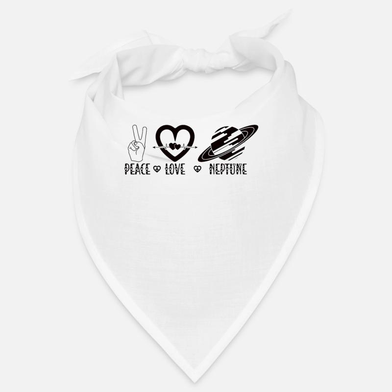 Peace Love Neptune Planet Space Galaxy Bandana