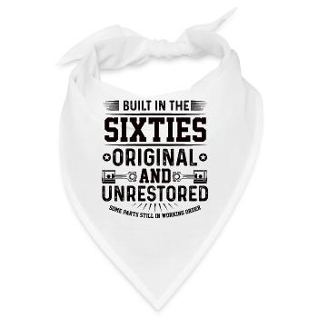Hergestellt in den 60ern Jubiläumsgeschenk 1960er - Bandana - Weiß - Vorne