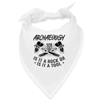 Archaeology 101 Is It Ancient Fossil Archaeologist - Bandana - Weiß - Vorne