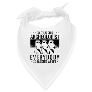 I'm That Hot Archaeology Prehistoric Archaeologist - Bandana - Weiß - Vorne
