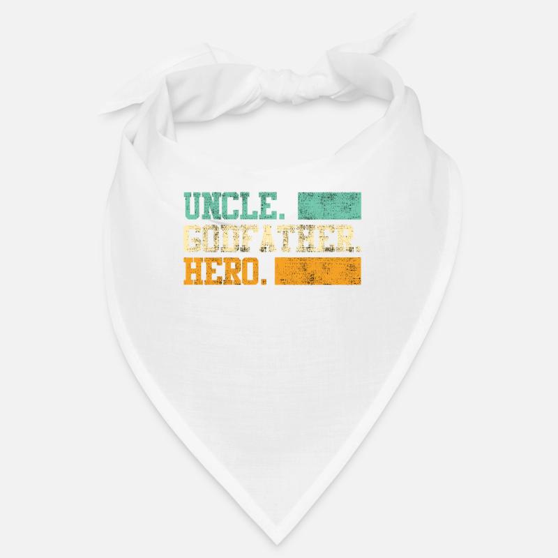 Onkel Pate Held Onkel - Bandana - Weiß