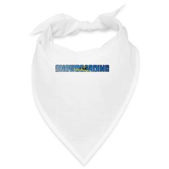 snowboarding - Bandana - Weiß - Vorne