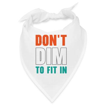 Inspirierender Positivdenker - Bandana - Weiß - Vorne