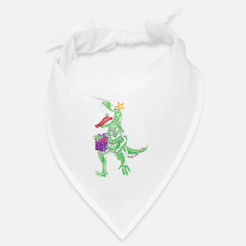 Décembre Dinosaur Tree Raptor Noël Bandana