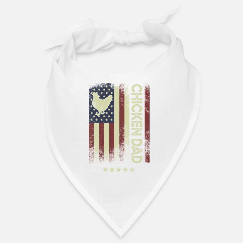 Drapeau américain des États-Unis - Chicken Dad Bandana