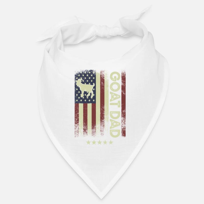 Drapeau américain - Papa de chèvre Bandana