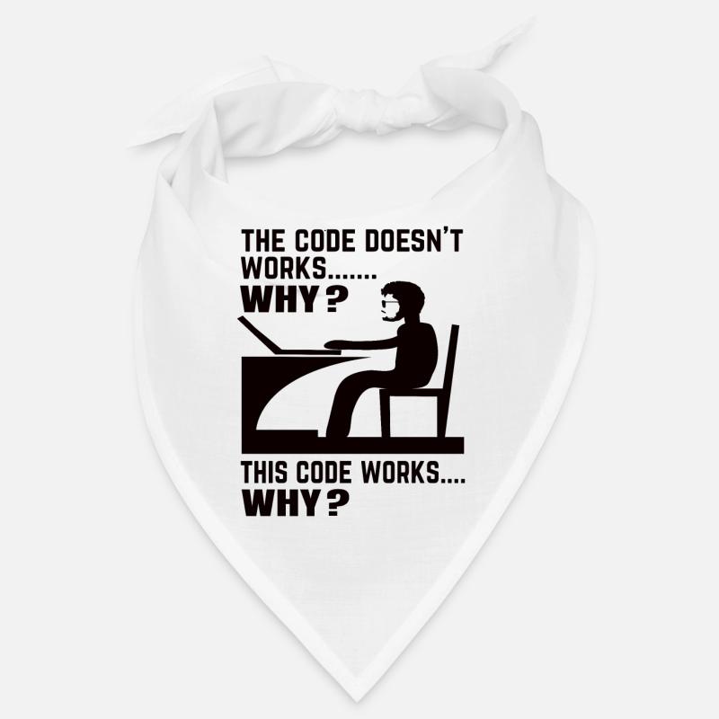 Software Developer Programmer Gift - Bandana - white