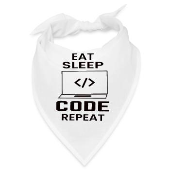 Softwareentwickler Programmierer Geschenk - Bandana - Weiß - Vorne
