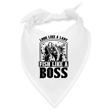 Look Like A Bowfishing Bow Hunting Sport Bowfisher - Bandana - Weiß - Vorne