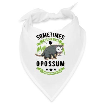Opossum Possum Beutelratte - Bandana - Weiß - Vorne