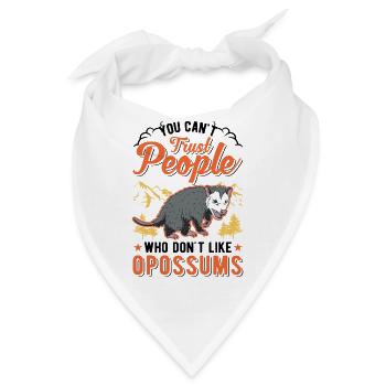 Opossum Geschenk Possum Beutelratte - Bandana - Weiß - Vorne
