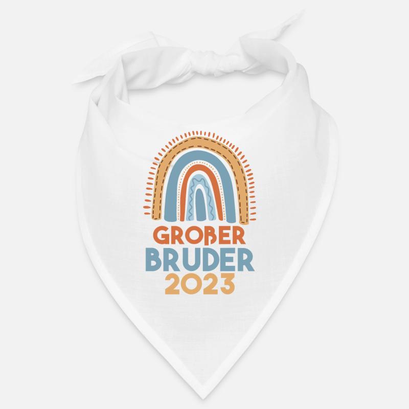 Bruder 2023 Regenbogen Werdender Bruder Bandana