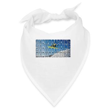 snowboarding - Bandana - Weiß - Vorne