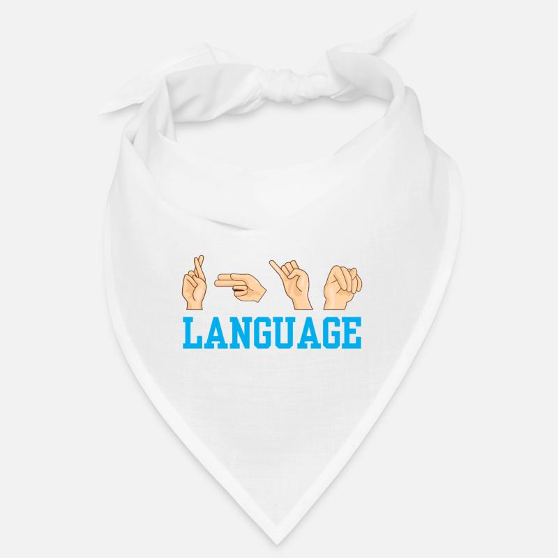 Ich Unterrichte Gebärdensprache Gebärden Awareness Bandana