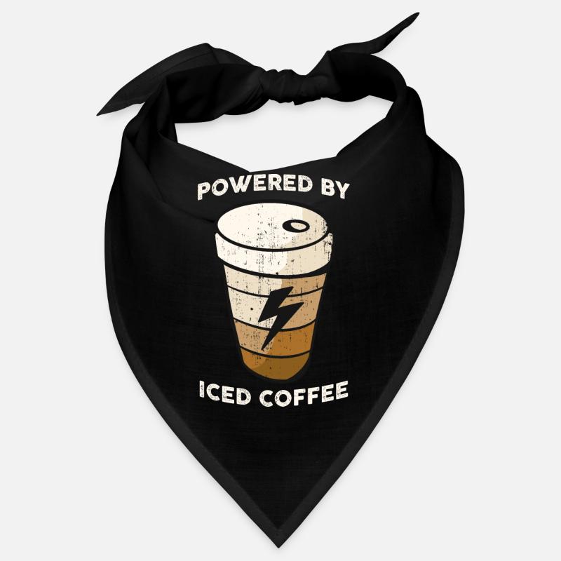 Powered By Iced Coffee Kaffee Geschenk Bandana