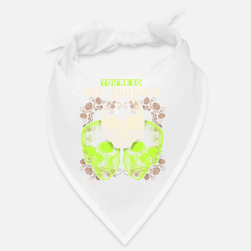 Conception du crâne avec un dicton amusant, 3 crânes Bandana