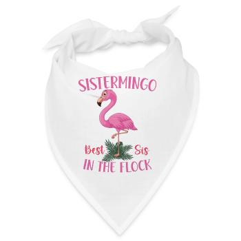 Best Sis In The Flock Sistermingo - Bandana - Weiß - Vorne