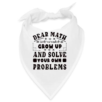 Mathelehrer Mathematische Formel Geometrie Lehrer - Bandana - Weiß - Vorne