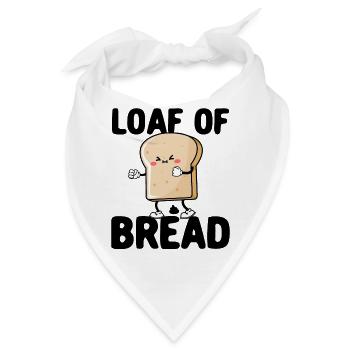 Lustiger Brotbacken-Bäcker - Bandana - Weiß - Vorne
