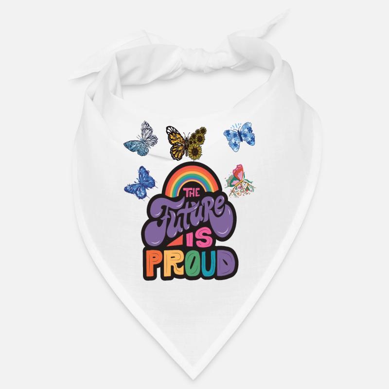 Papillon Arc-en-ciel Dicton de motivation avec Butterf Bandana