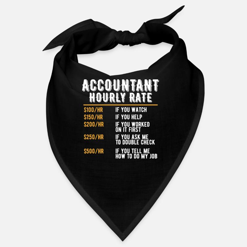 Drôle de comptable Comptabilité à taux horaire CPA Jeu de mots Bandana