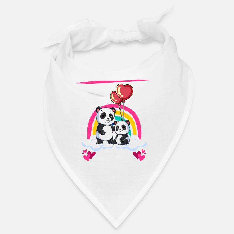 Ich werde Große Schwester Panda - Bandana - Weiß