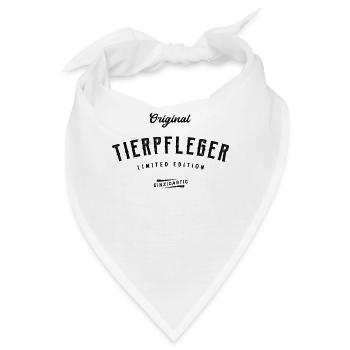 Tierpfleger Limited Edition Tierpflege - Bandana - Weiß - Vorne