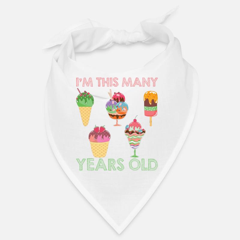 Ice cream logo Summer Soft Ice Cream Gift Idea Bandana