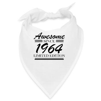 1964 - Jahrgang 1964 - Bandana - Weiß - Vorne
