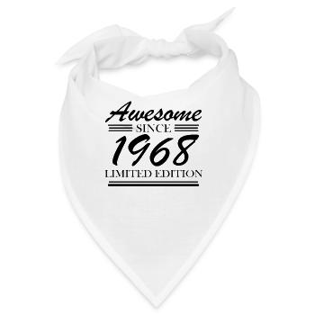 1968 - Jahrgang 1968 - Bandana - Weiß - Vorne
