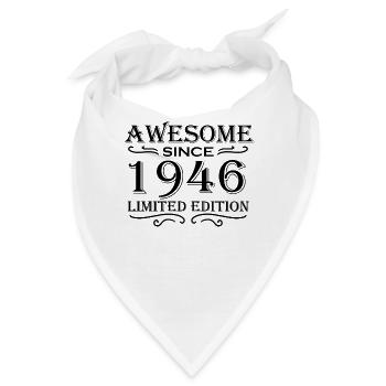 1946 - Jahrgang 1946 - Bandana - Weiß - Vorne