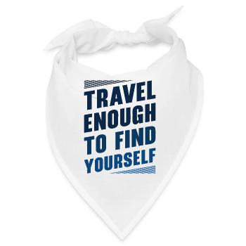 Reisender Motivator Selbstfürsorge Inspirierendes - Bandana - Weiß - Vorne