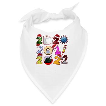 Weihnachten 2022 Design Aktuelles - Funny Chris - Bandana - Weiß - Vorne