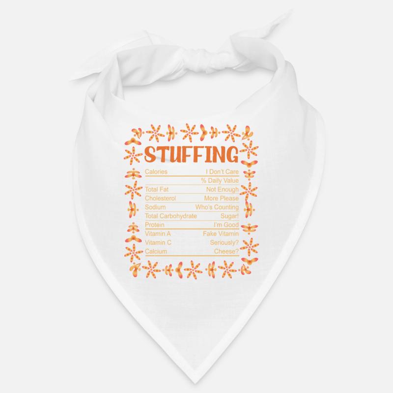 Nutrient Content Floral Stuffing Thanksgiving Bandana