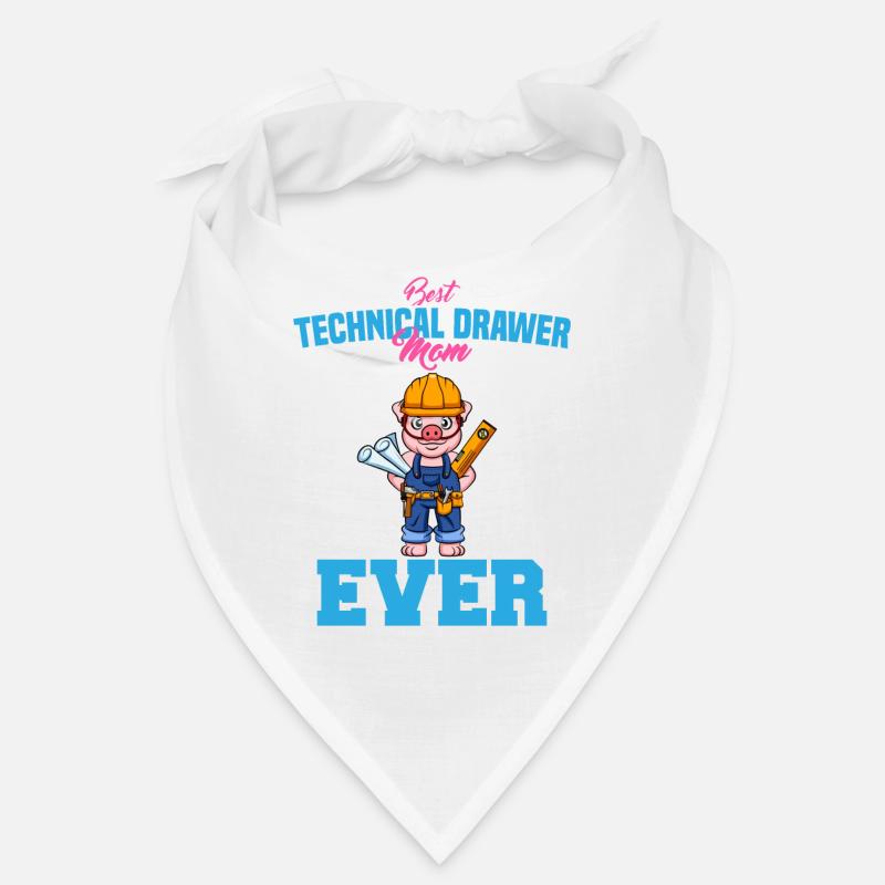 Best Technical Drawer Mom Ever Funny Archtect Gift Bandana