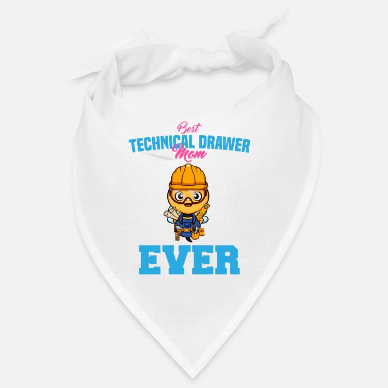Best Technical Drawer Mom Ever Funny Archtect Gift Bandana