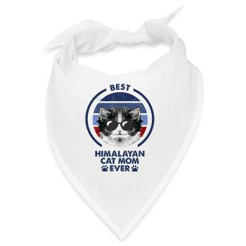 Katzenmama - Himalaya-Katze - Bandana - Weiß - Vorne