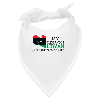 Nichts macht mir Angst Libyscher Ehemann Libyen - Bandana - Weiß - Vorne