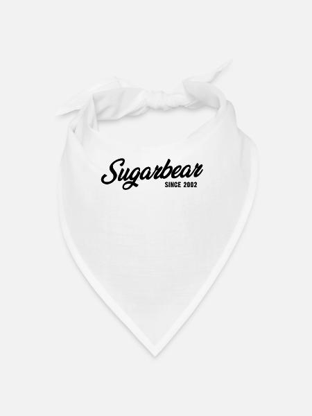 Funny Sugarbear Since 2002 - Bandana - white - Front