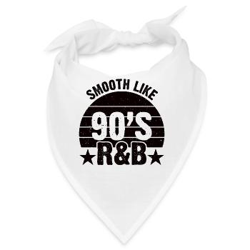 90er Jahre R&B Musikkassette 90 Jahre Songs - Bandana - Weiß - Vorne