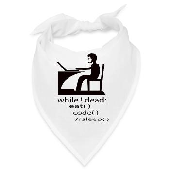 Softwareentwickler Programmierer Geschenk - Bandana - Weiß - Vorne