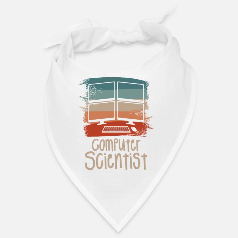 Retro Vintage Computer Scientist Information Bandana