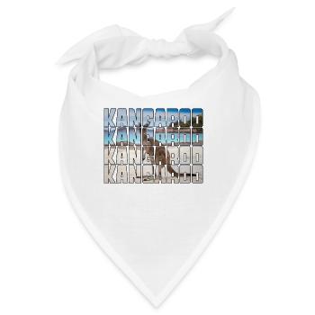Känguru - Bandana - Weiß - Vorne