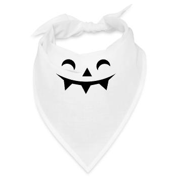 Laugh Pumpkin Face Pumpkin Head Halloween - Bandana - Weiß - Vorne