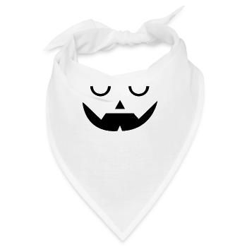 Sleep Pumpkin Face Pumpkin Head Halloween - Bandana - Weiß - Vorne