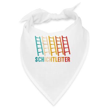 Schichtleiter Nachtschicht Schichtarbeiter - Bandana - Weiß - Vorne