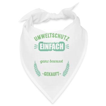 Anti Umweltschutz Parodie Umweltschutz - Bandana - Weiß - Vorne