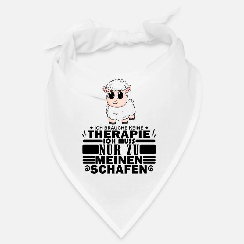 Schafe Schaf Schafzüchter Geschenk - Bandana - Weiß